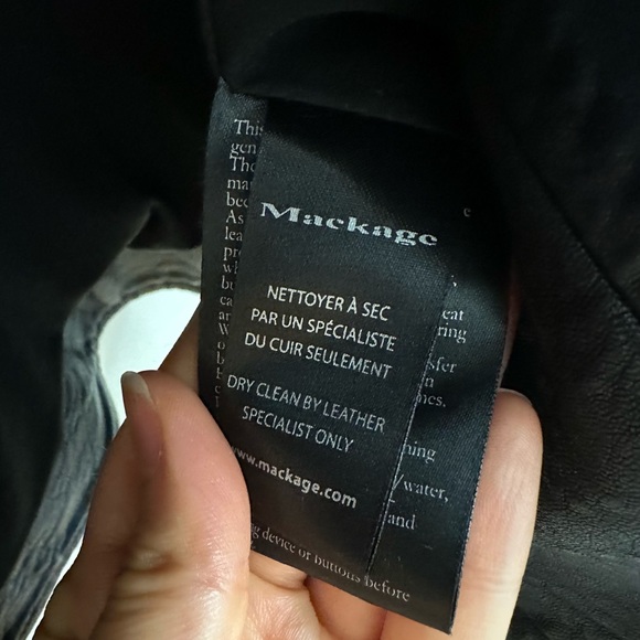 Mackage leather biker jacket - Picture 9 of 9